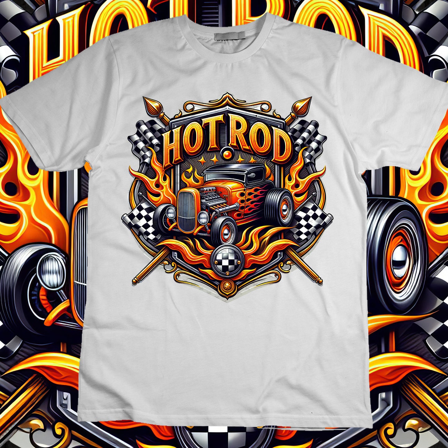 Hotrod Sublimation T-Shirt Image Bundle