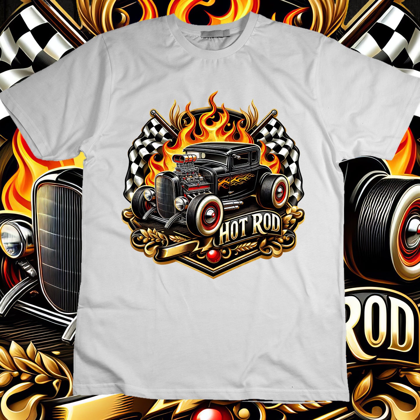 Hotrod Sublimation T-Shirt Image Bundle