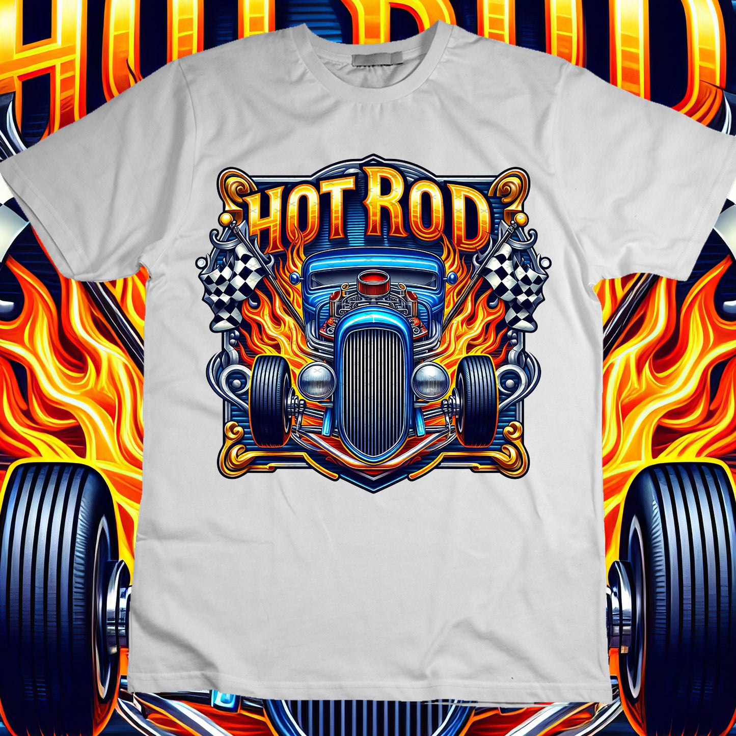 Hotrod Sublimation T-Shirt Image Bundle