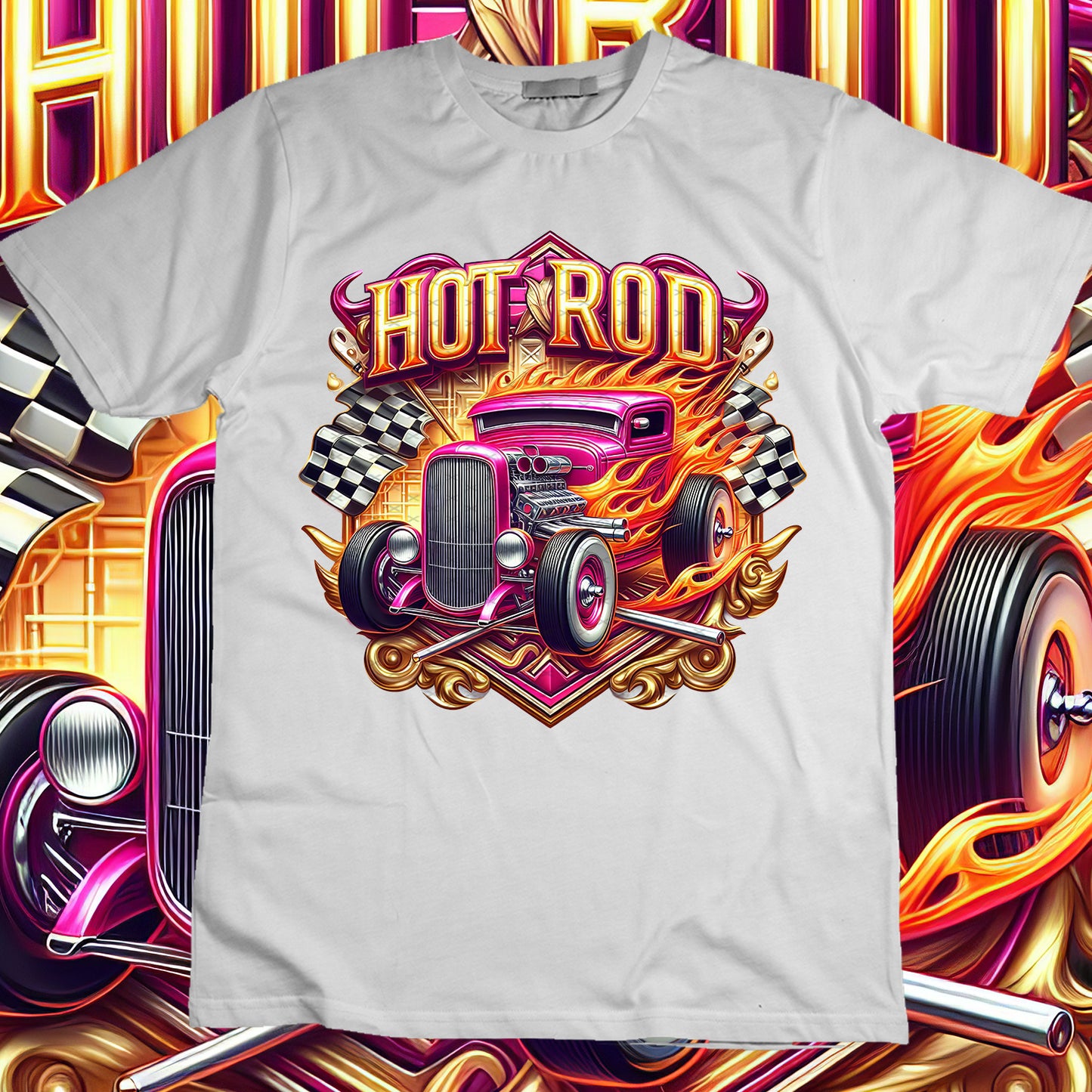 Hotrod Sublimation T-Shirt Image Bundle