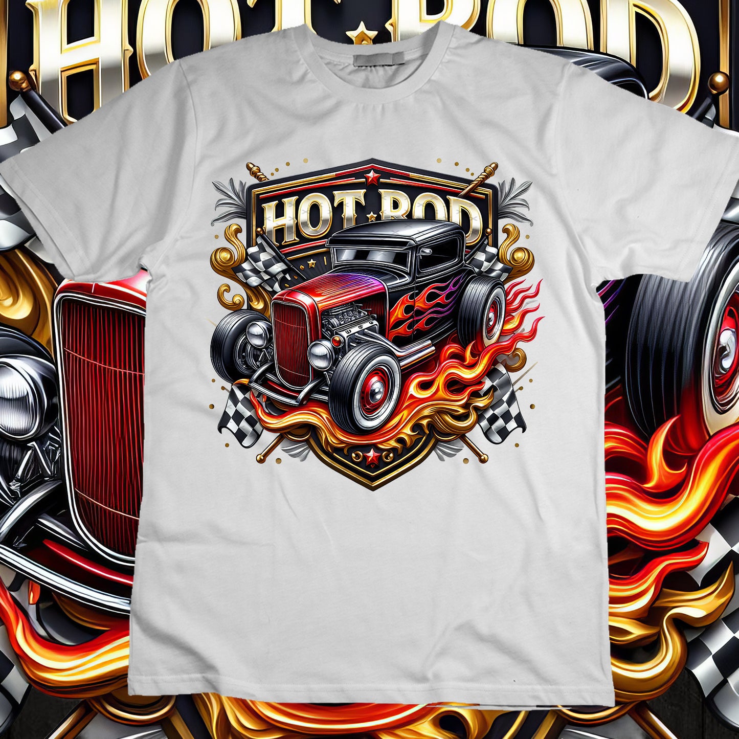 Hotrod Sublimation T-Shirt Image Bundle