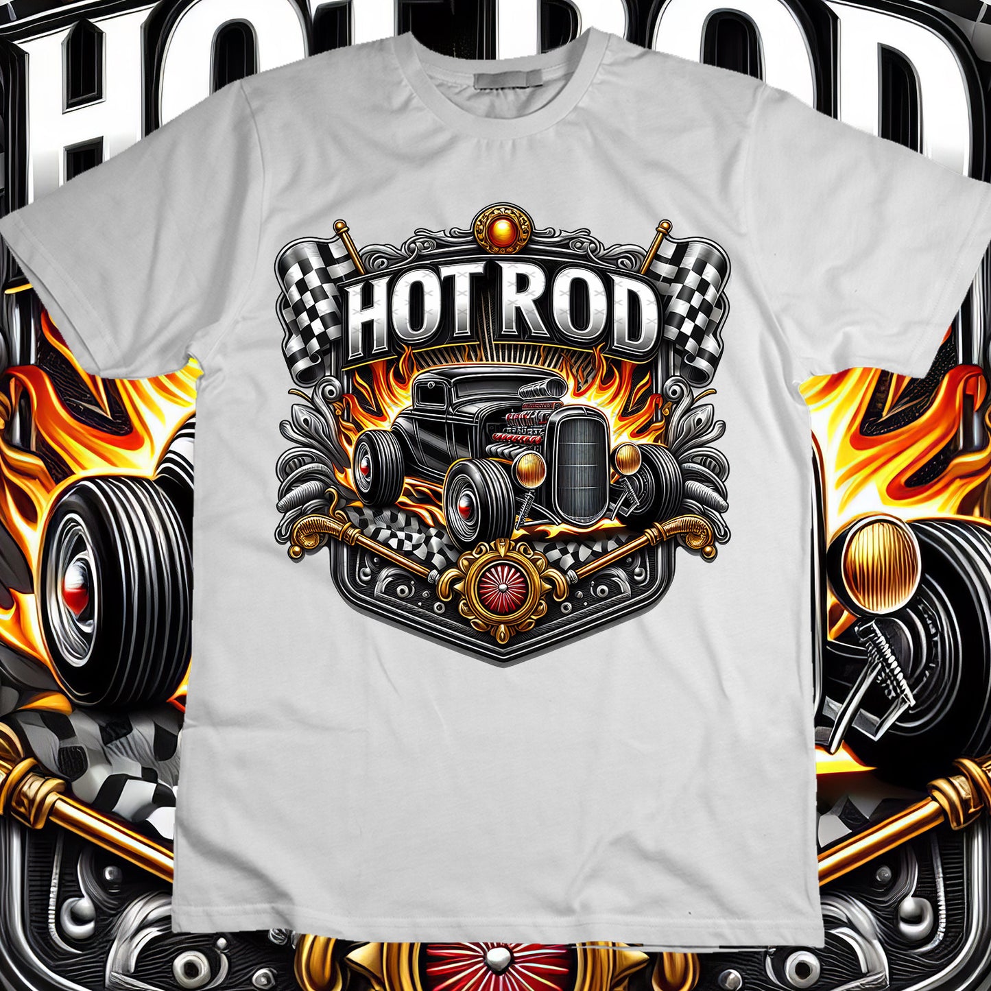 Hotrod Sublimation T-Shirt Image Bundle