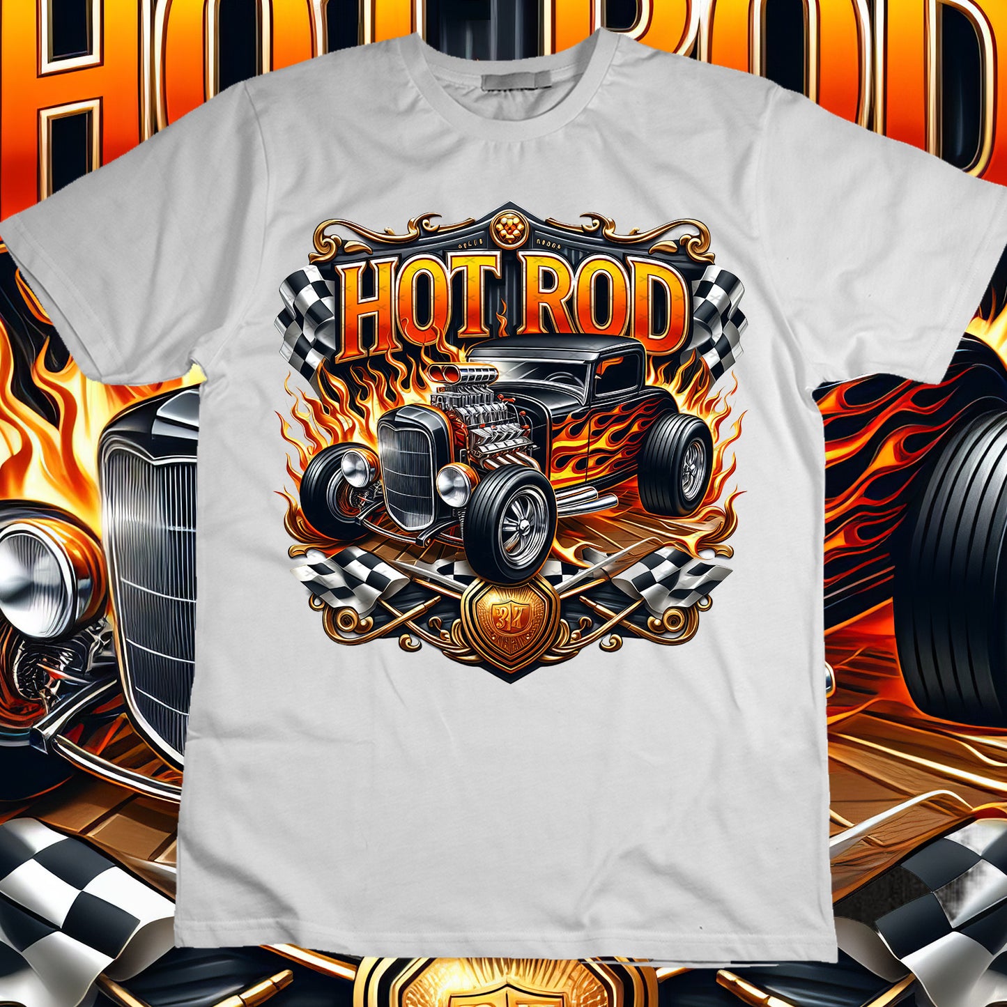 Hotrod Sublimation T-Shirt Image Bundle