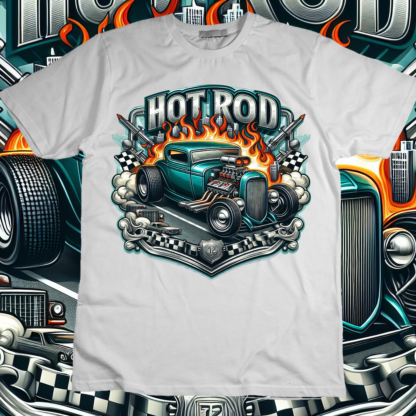 Hotrod Sublimation T-Shirt Image Bundle