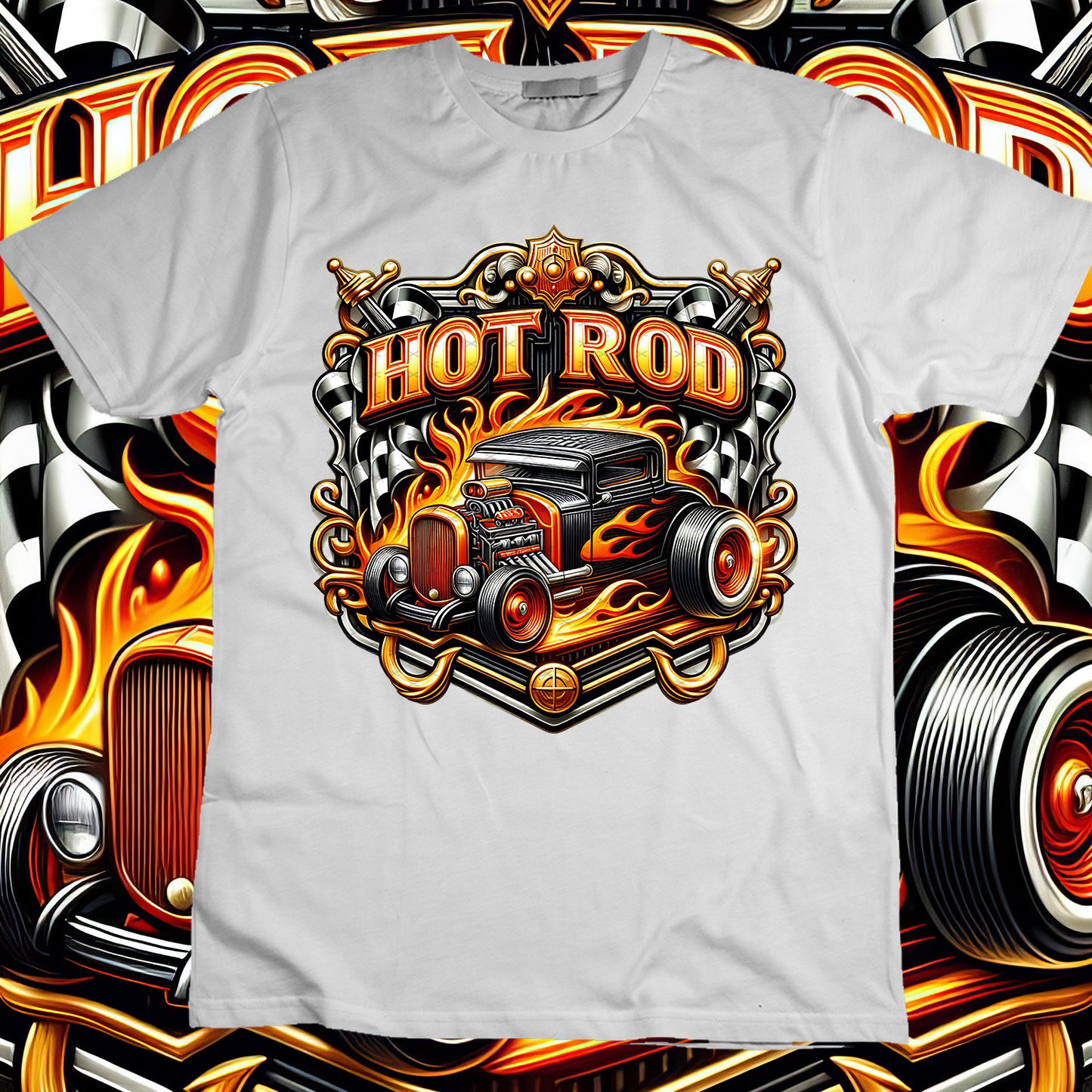 Hotrod Sublimation T-Shirt Image Bundle