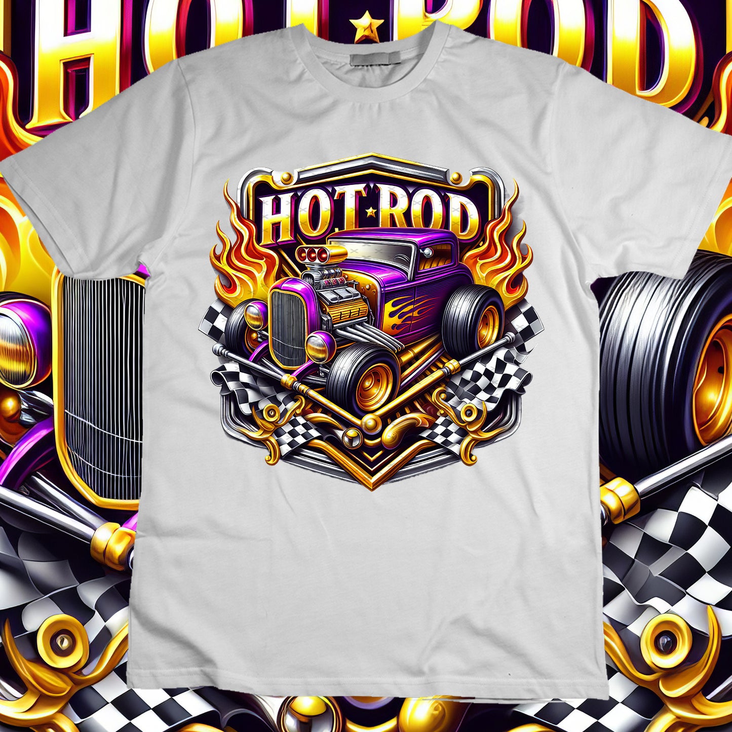 Hotrod Sublimation T-Shirt Image Bundle