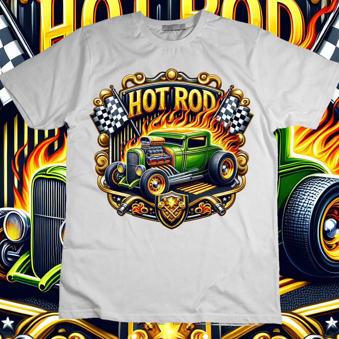 Hotrod Sublimation T-Shirt Image Bundle