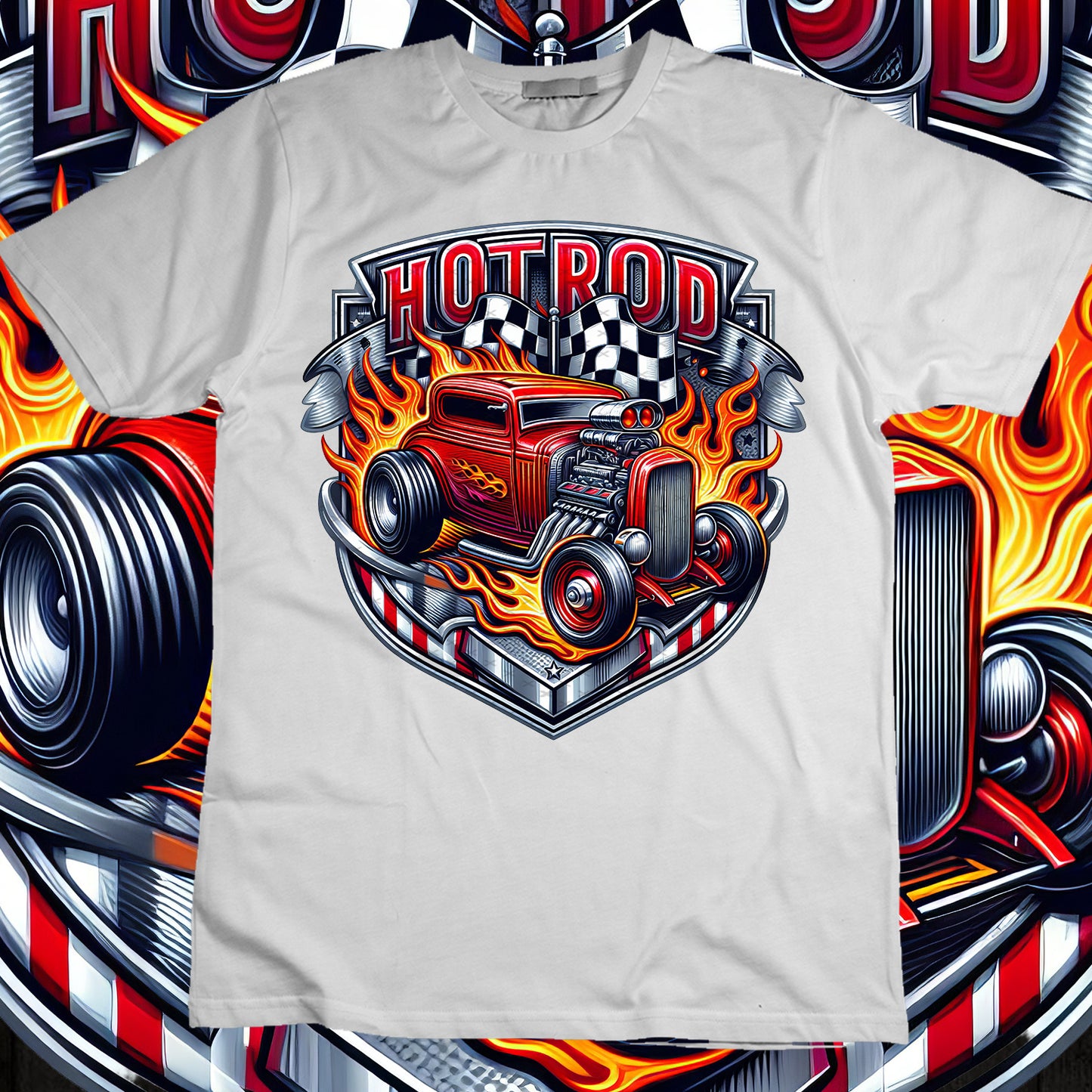 Hotrod Sublimation T-Shirt Image Bundle