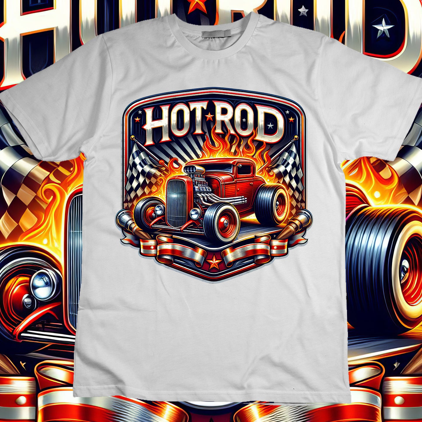 Hotrod Sublimation T-Shirt Image Bundle