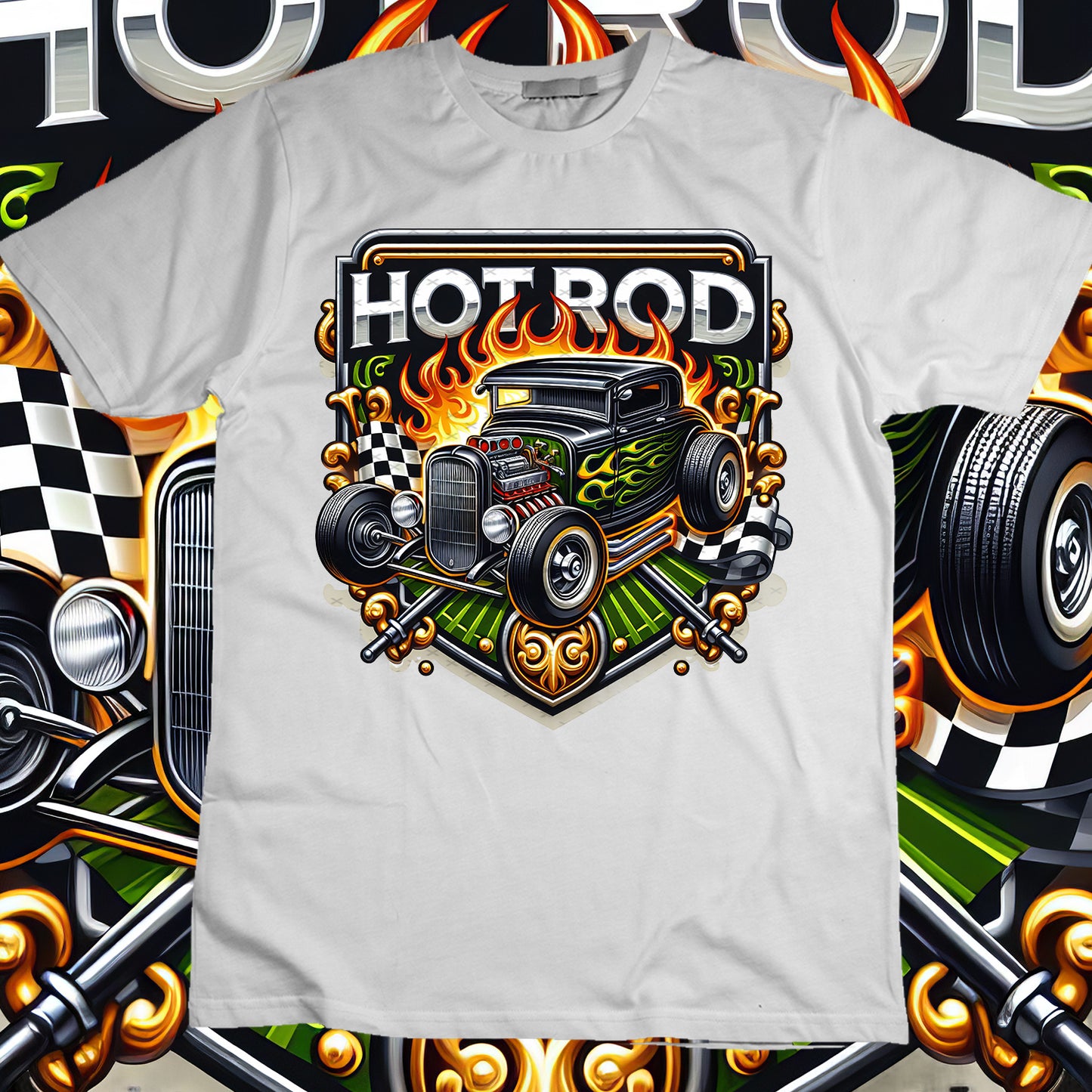 Hotrod Sublimation T-Shirt Image Bundle