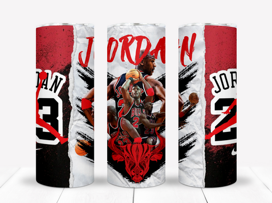 Basketball 20oz Sublimation Tumbler Image