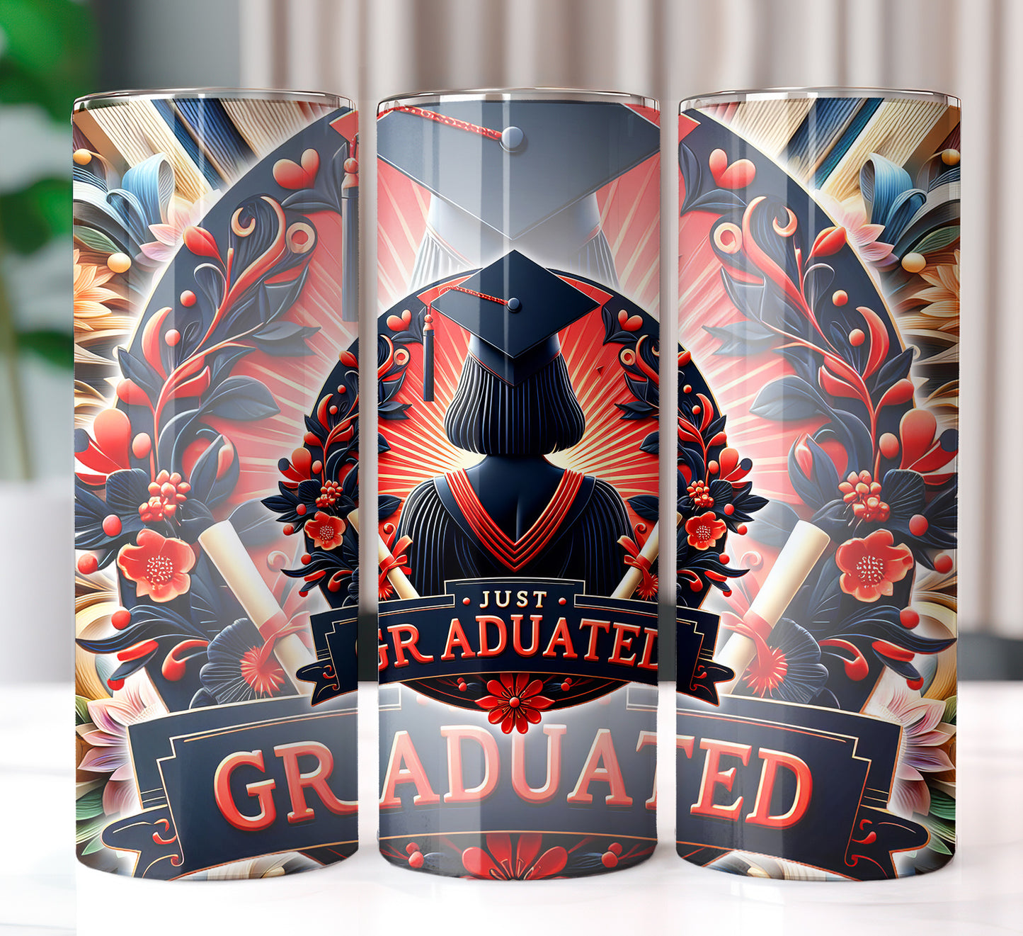 Just Graduated 20oz Sublimation Image Bundle