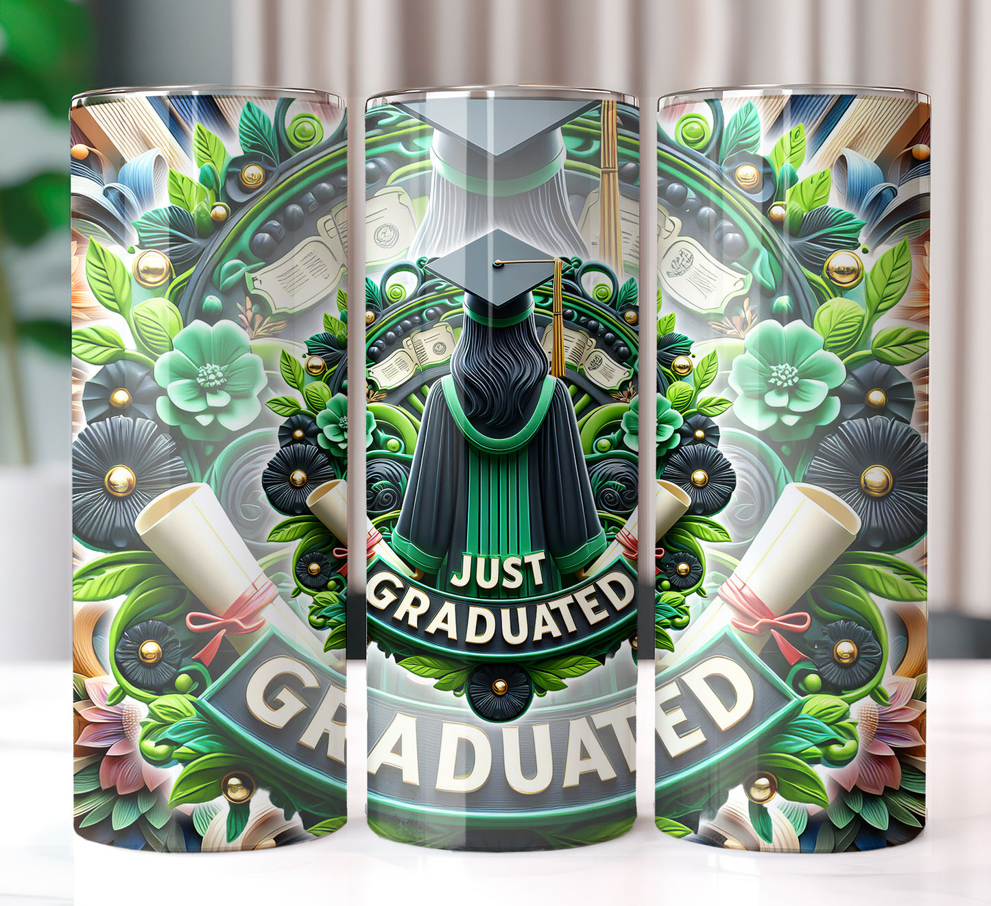 Just Graduated 20oz Sublimation Image Bundle