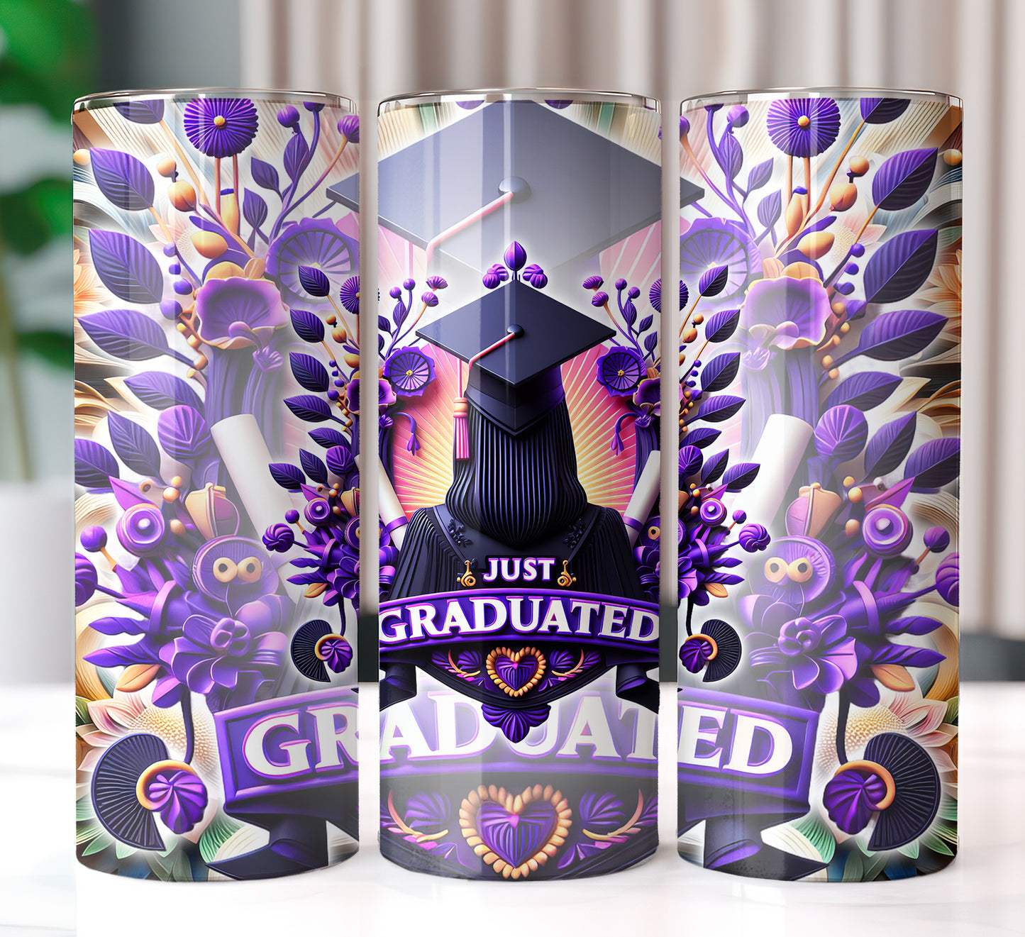 Just Graduated 20oz Sublimation Image Bundle