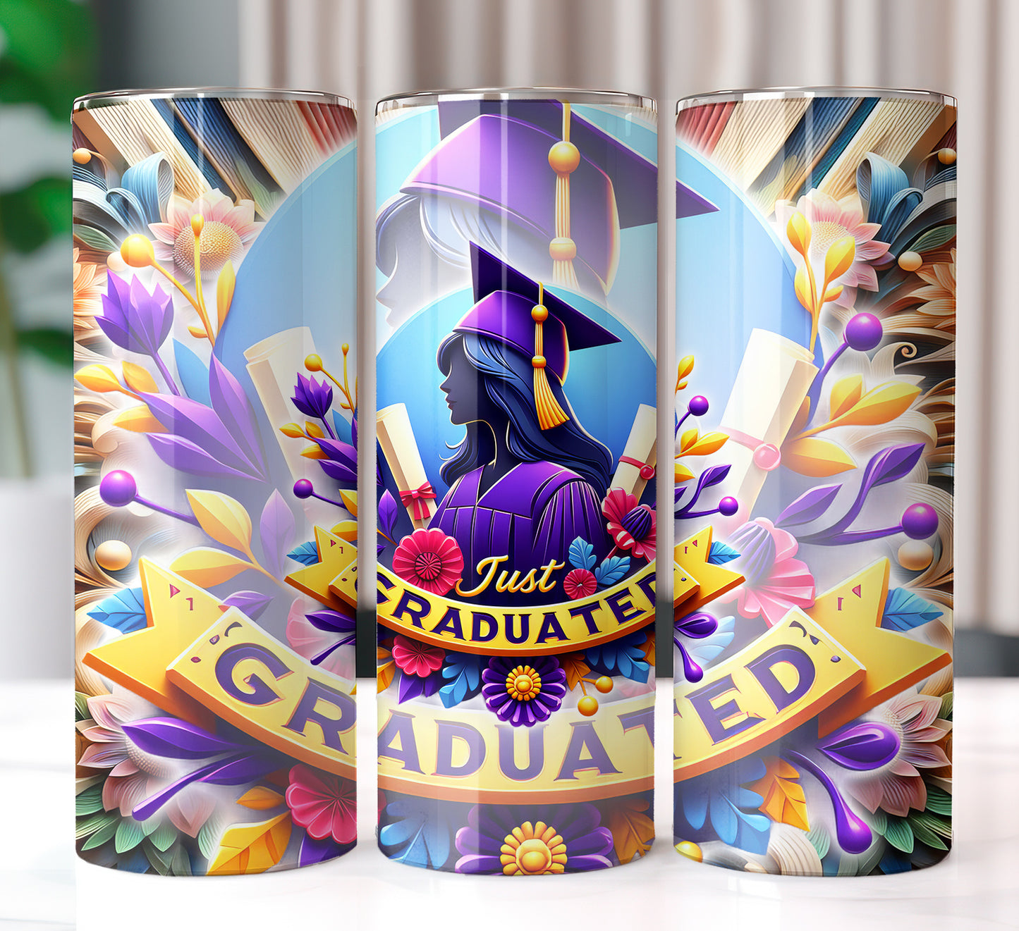 Just Graduated 20oz Sublimation Image Bundle