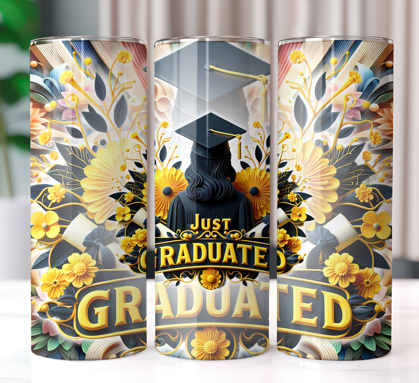 Just Graduated 20oz Sublimation Image Bundle