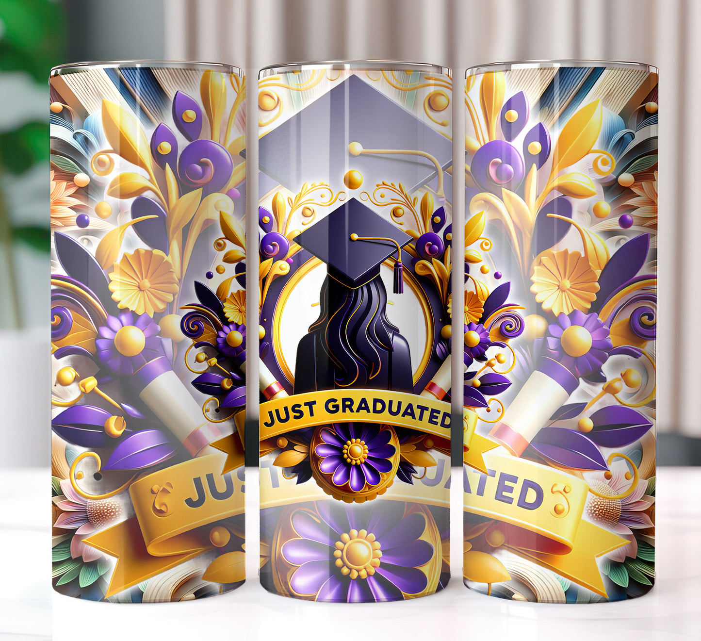 Just Graduated 20oz Sublimation Image Bundle