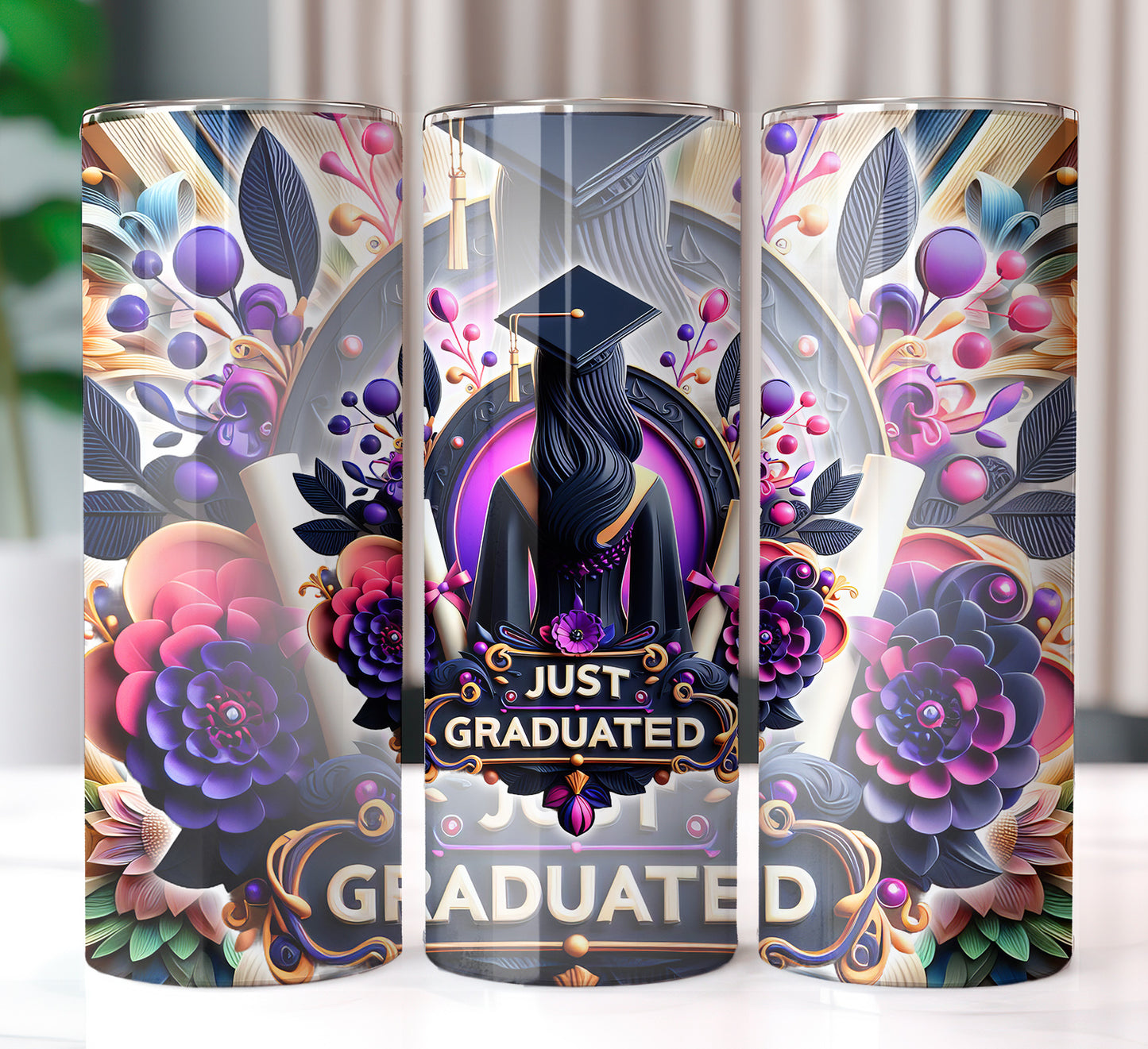 Just Graduated 20oz Sublimation Image Bundle