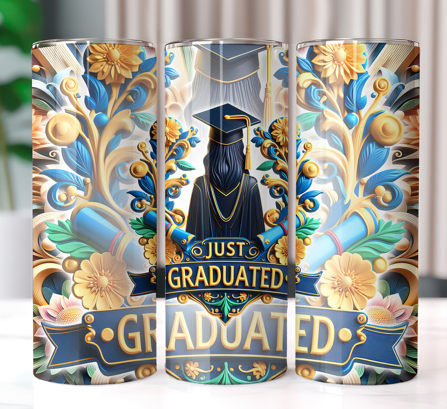 Just Graduated 20oz Sublimation Image Bundle