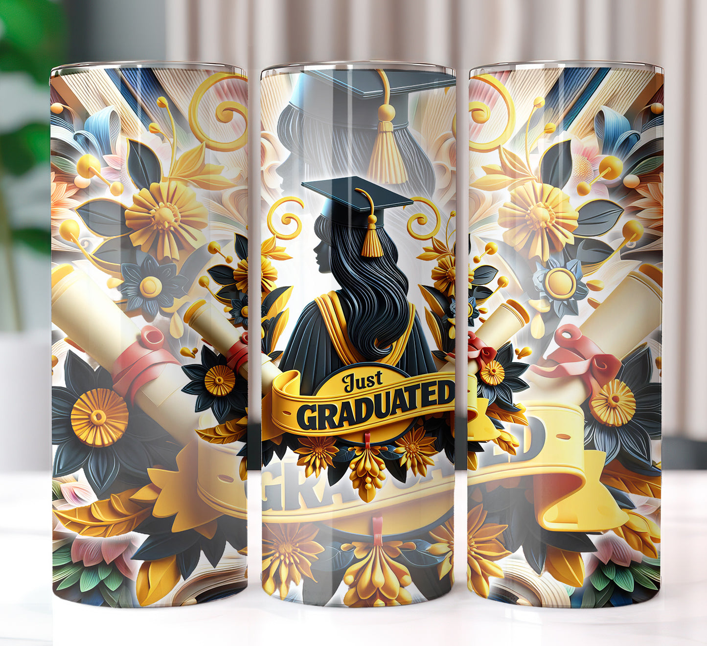 Just Graduated 20oz Sublimation Image Bundle