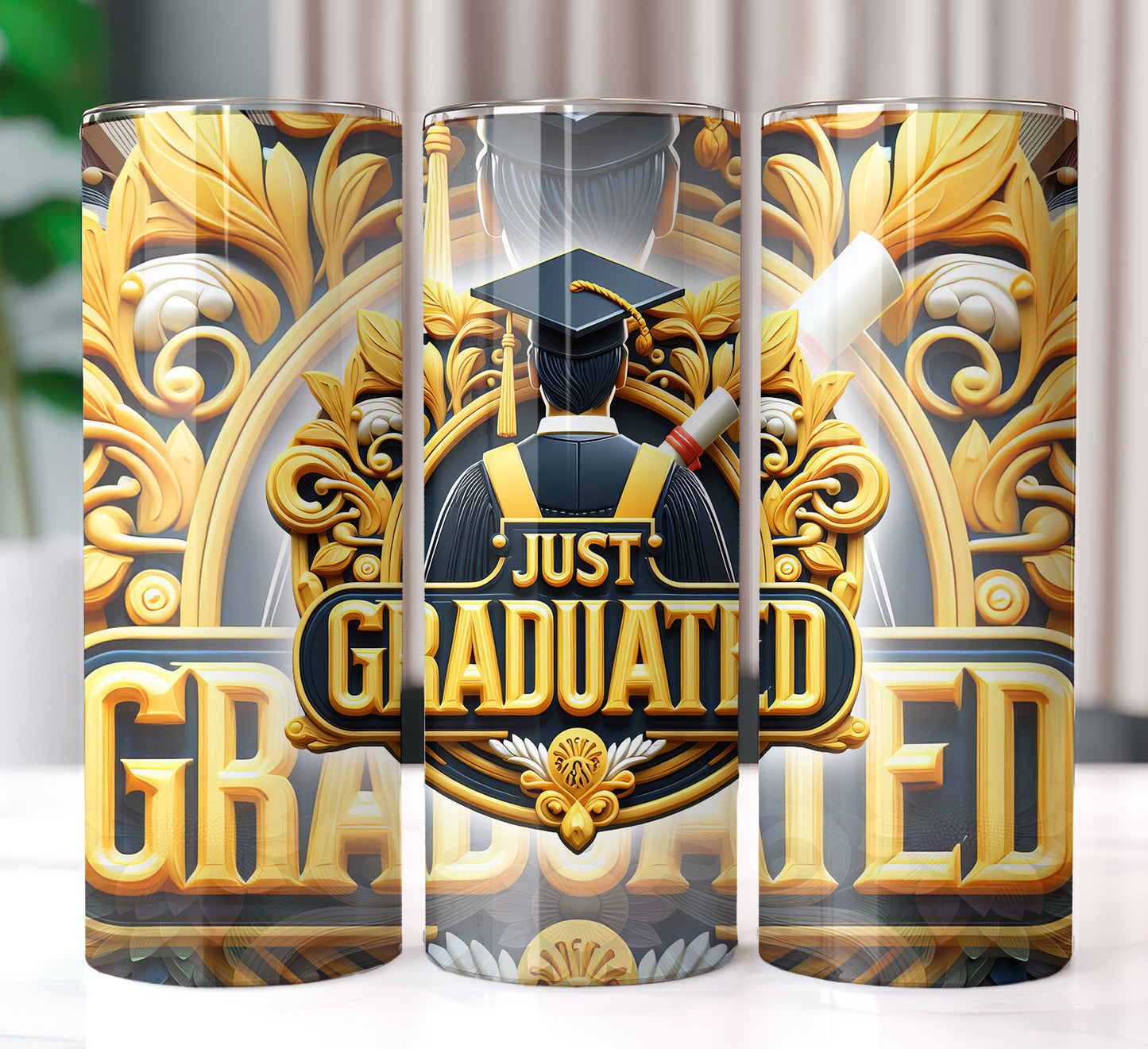 Just Graduated 20oz Sublimation Image Bundle