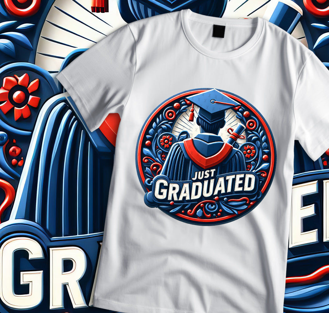 Just Graduated Sublimation/DTF T-shirt Images Bundle