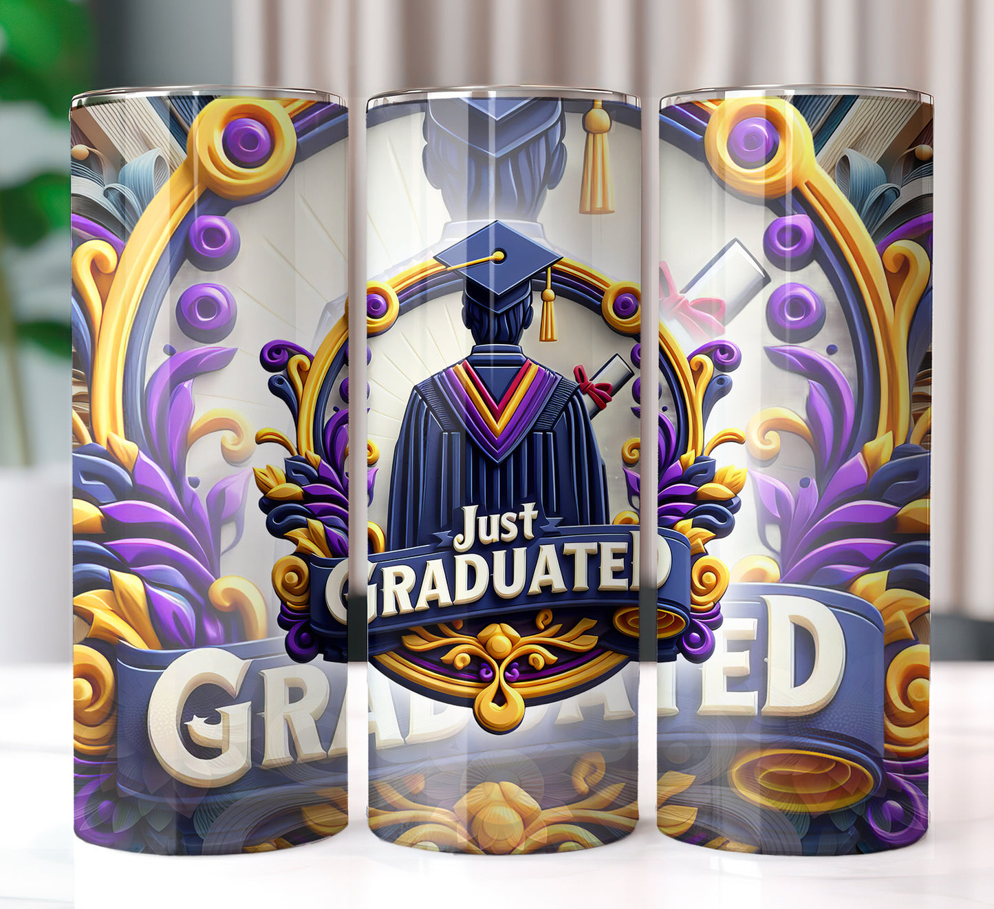 Just Graduated 20oz Sublimation Image Bundle