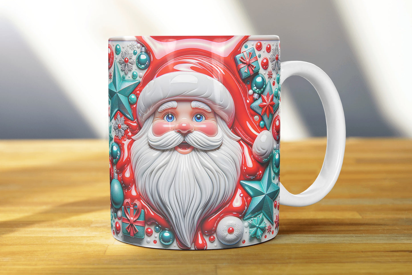 Christmas Claus Sublimation Mug Images Bundle