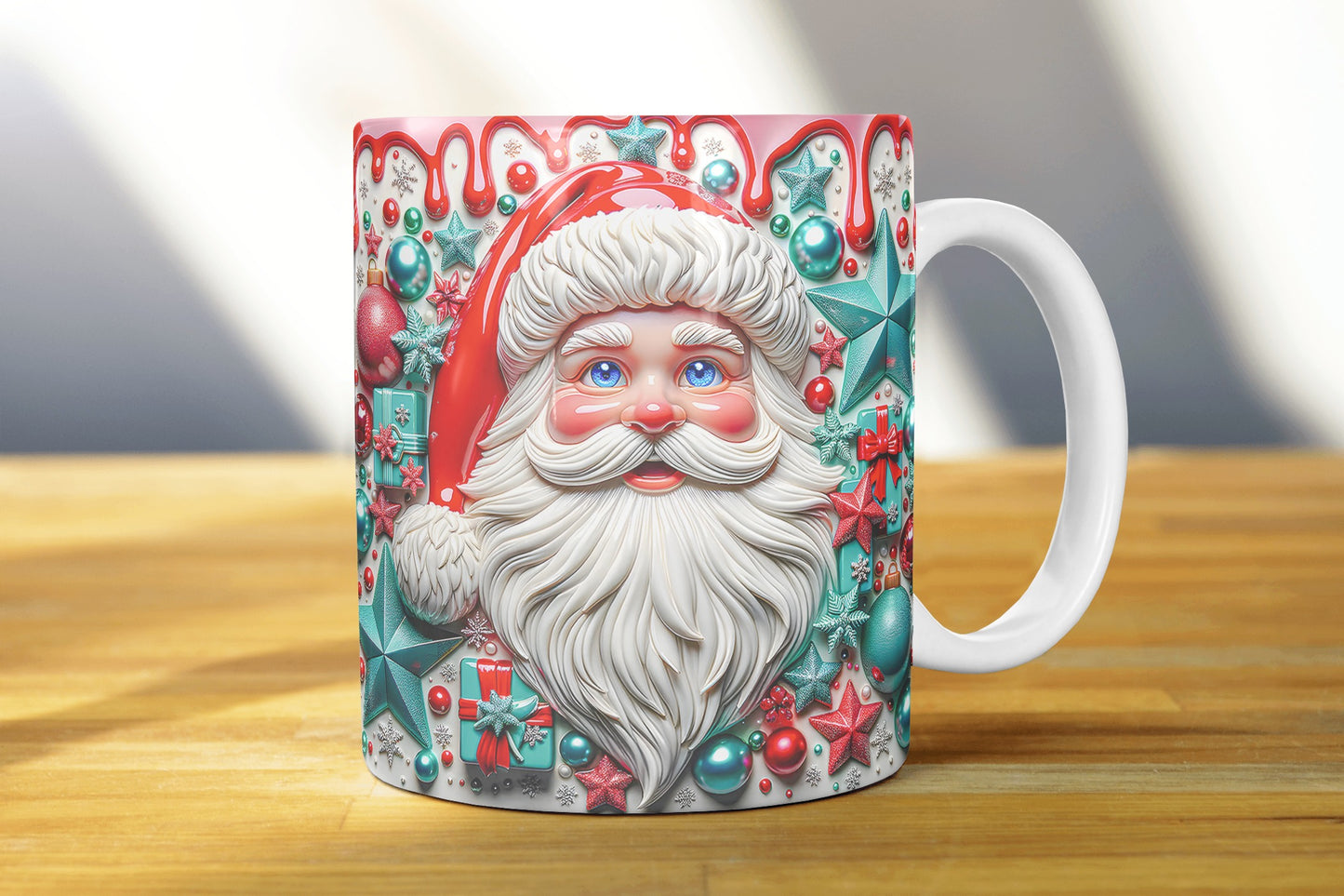 Christmas Claus Sublimation Mug Images Bundle