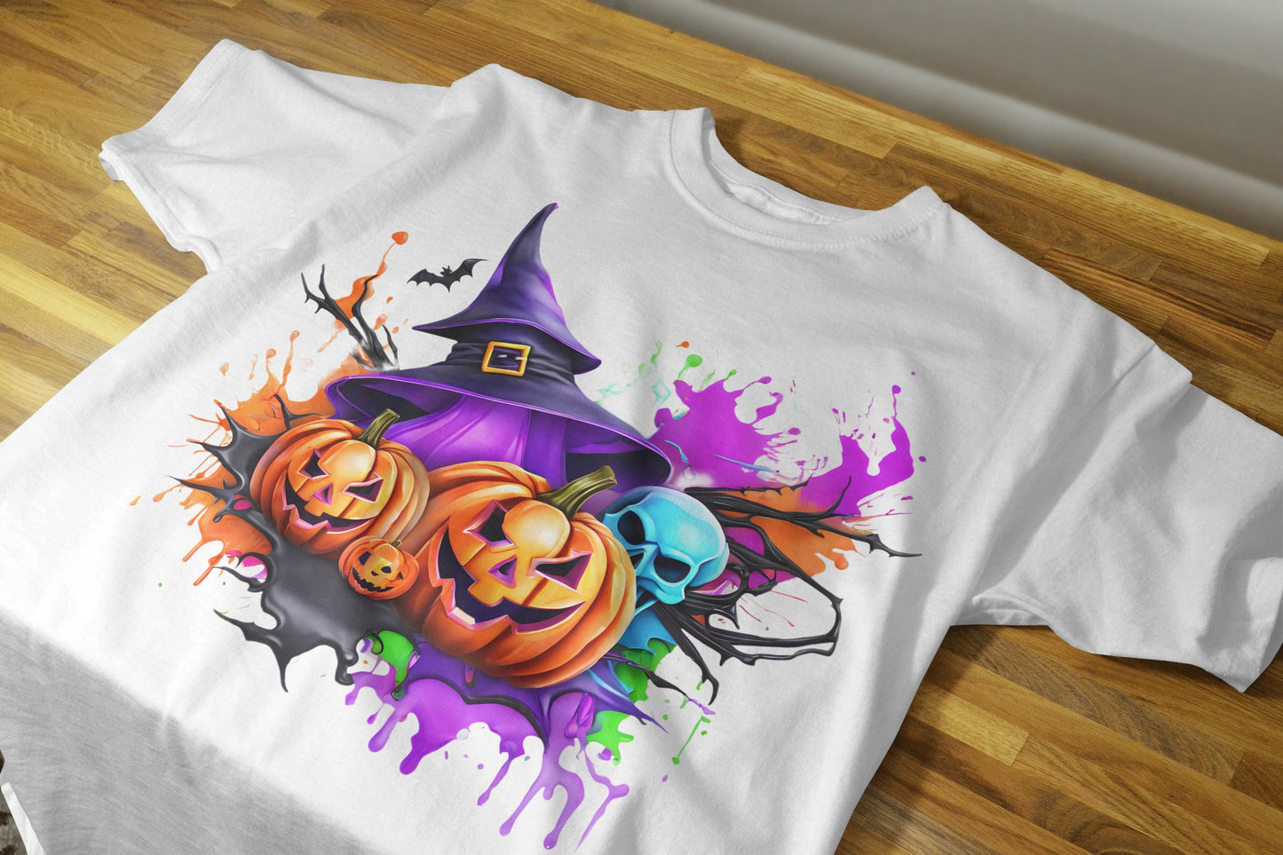 90+ Colorful Halloween Sublimation T-Shirt Images Bundle