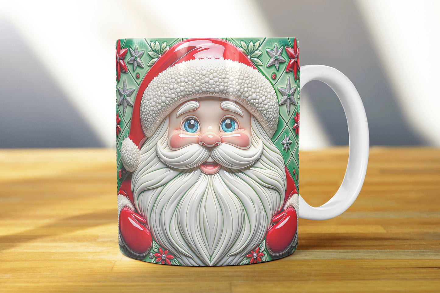 Christmas Claus Sublimation Mug Images Bundle