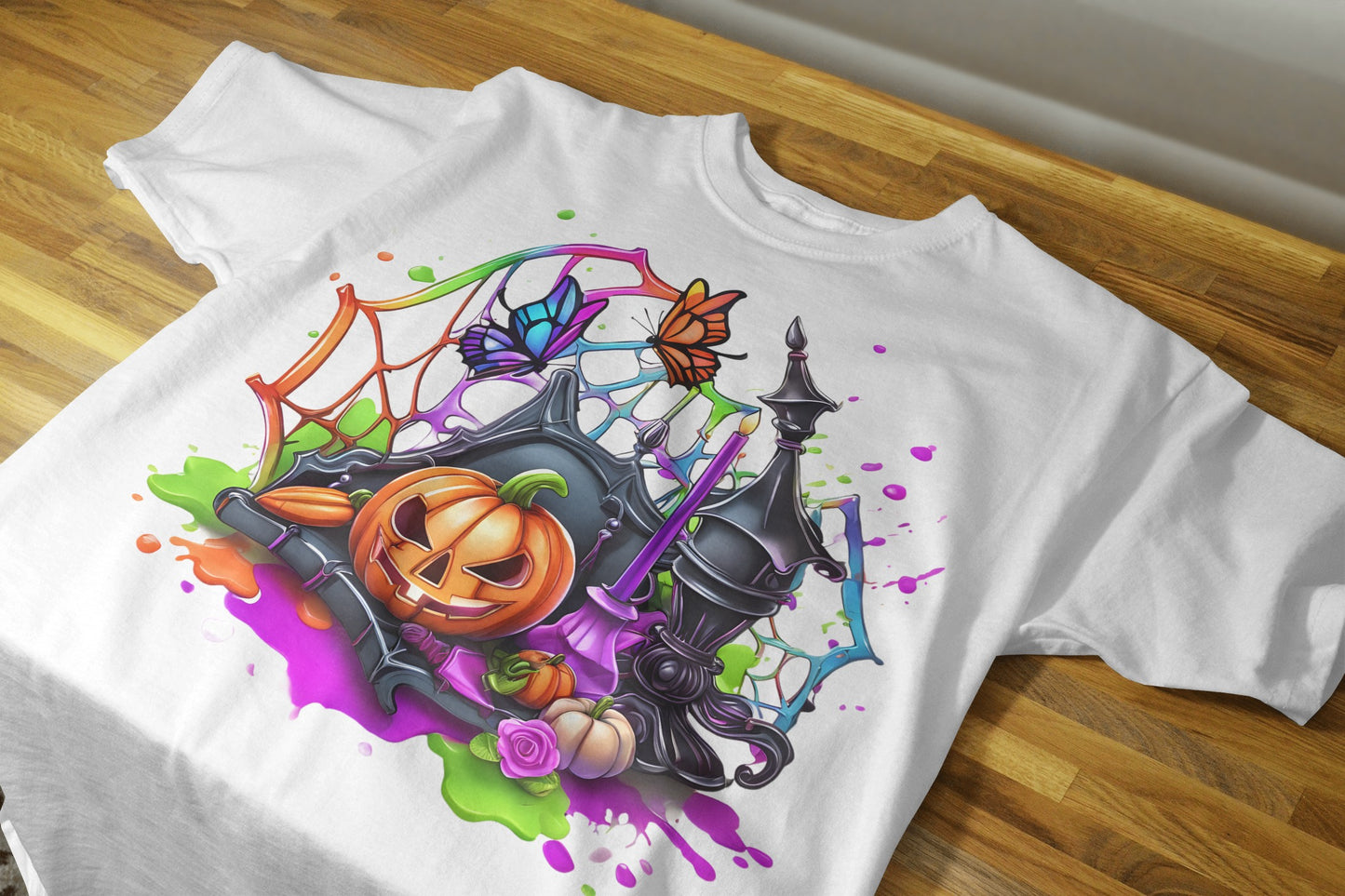 90+ Colorful Halloween Sublimation T-Shirt Images Bundle