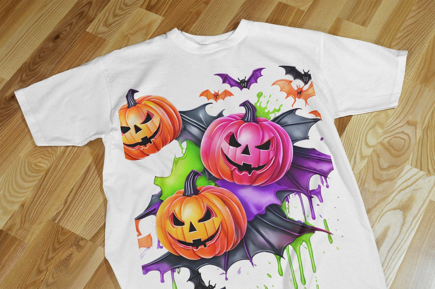 90+ Colorful Halloween Sublimation T-Shirt Images Bundle