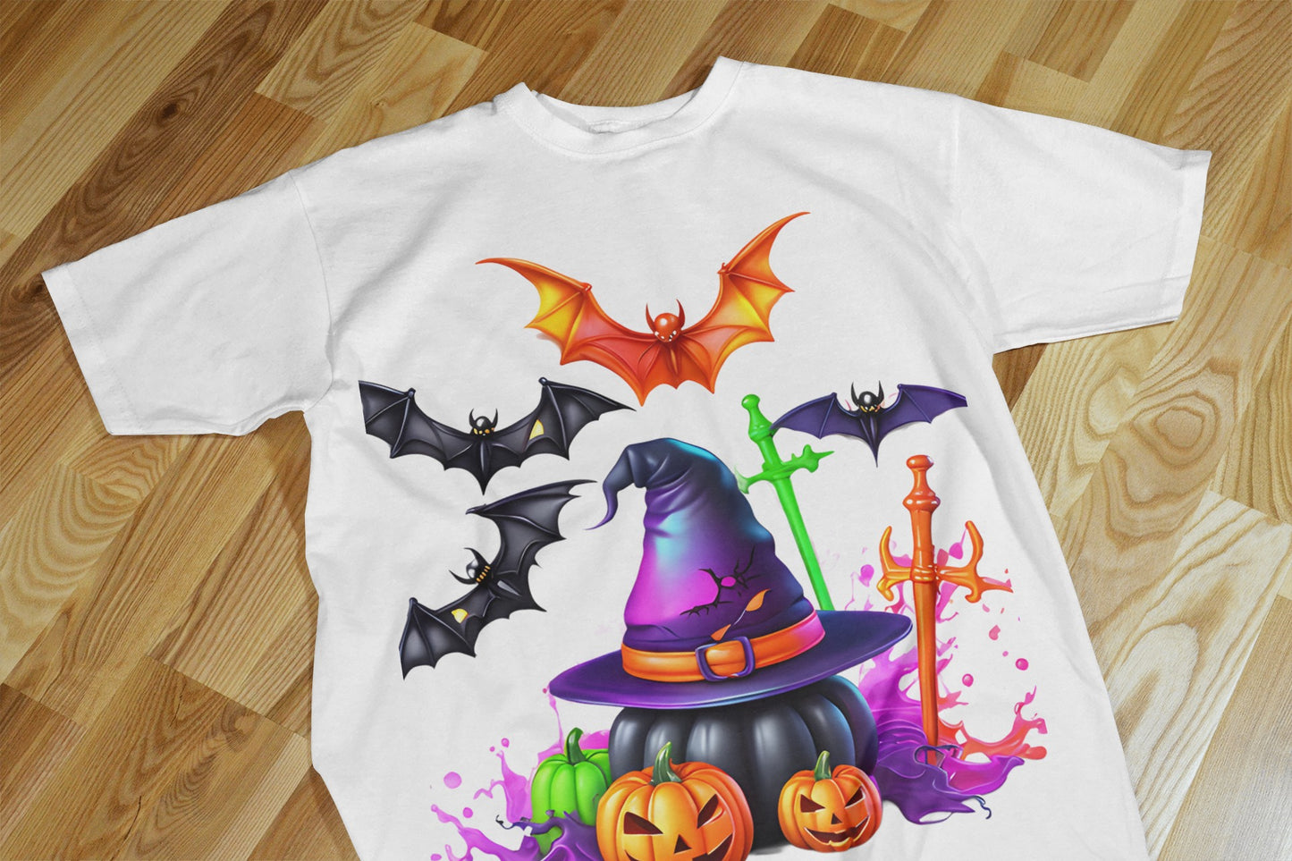 90+ Colorful Halloween Sublimation T-Shirt Images Bundle