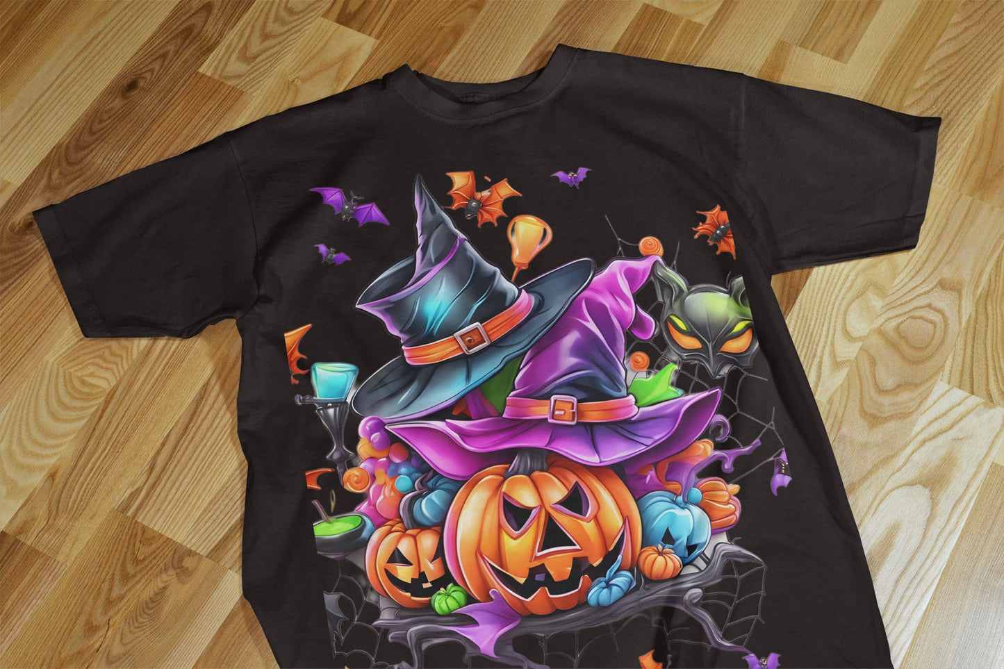 90+ Colorful Halloween Sublimation T-Shirt Images Bundle