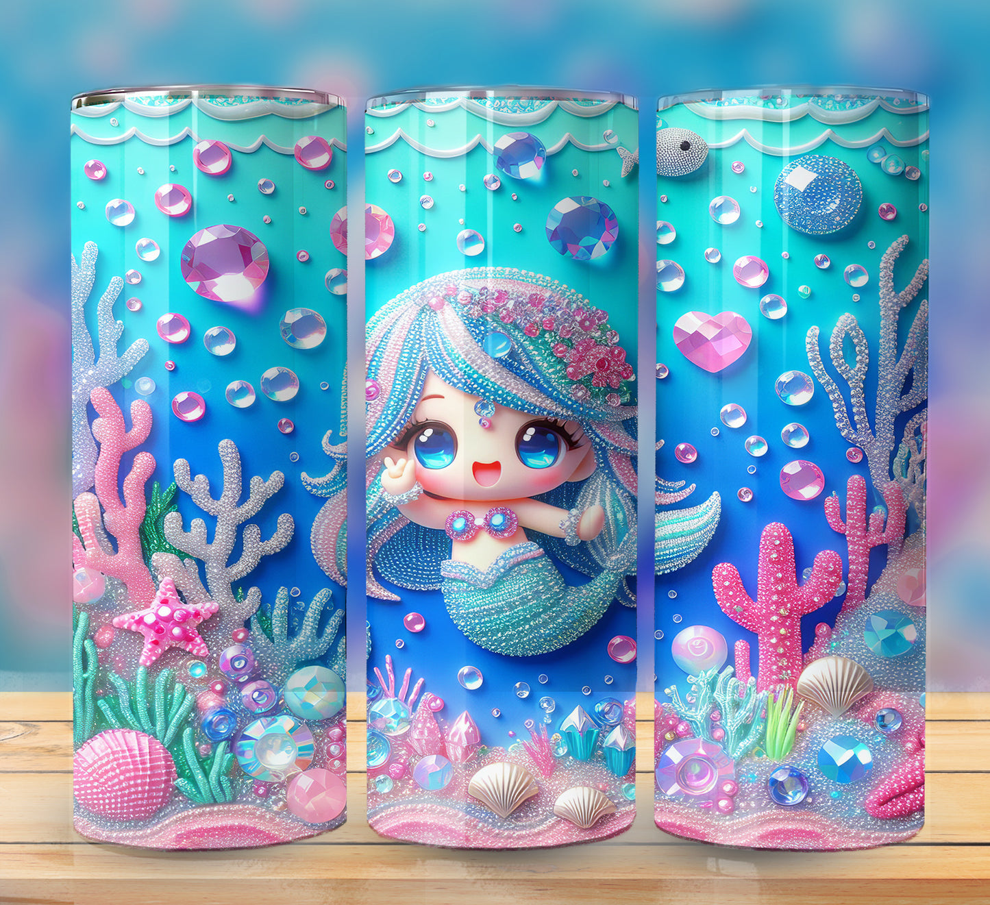 Mermaids 20oz Sublimation Image Bundle