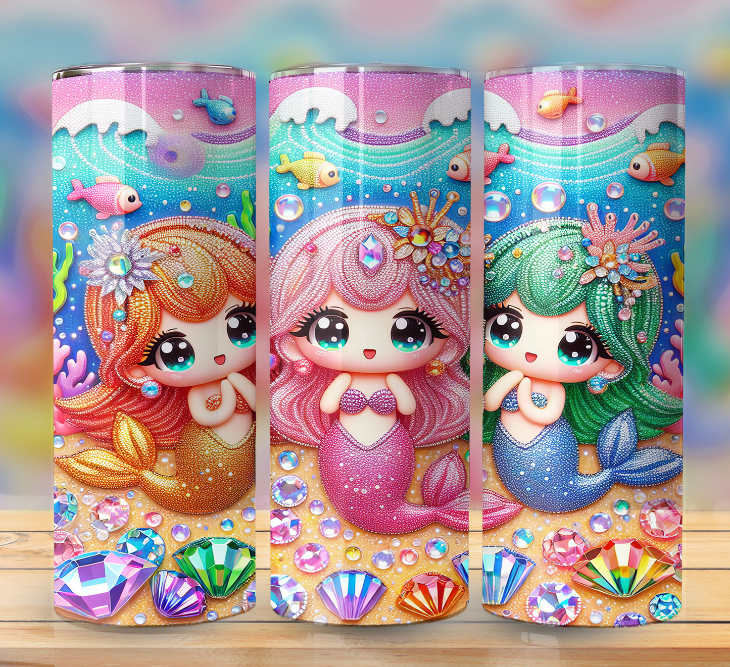 Mermaids 20oz Sublimation Image Bundle