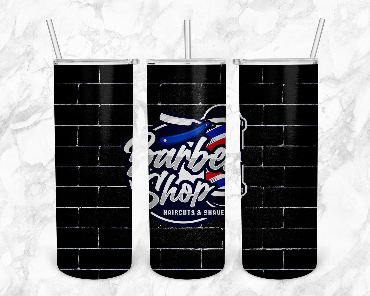 Barbershop 20oz Sublimation Tumbler Image Bundle