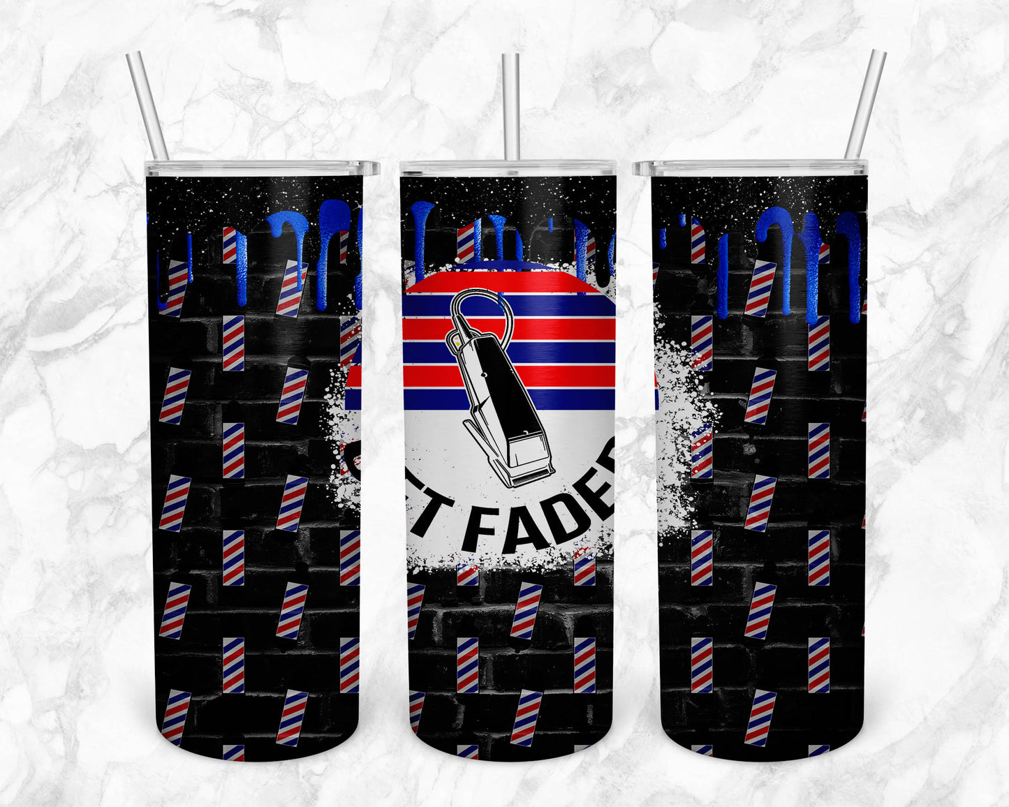 Barbershop 20oz Sublimation Tumbler Image Bundle