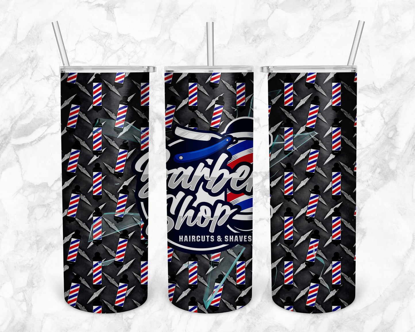 Barbershop 20oz Sublimation Tumbler Image Bundle