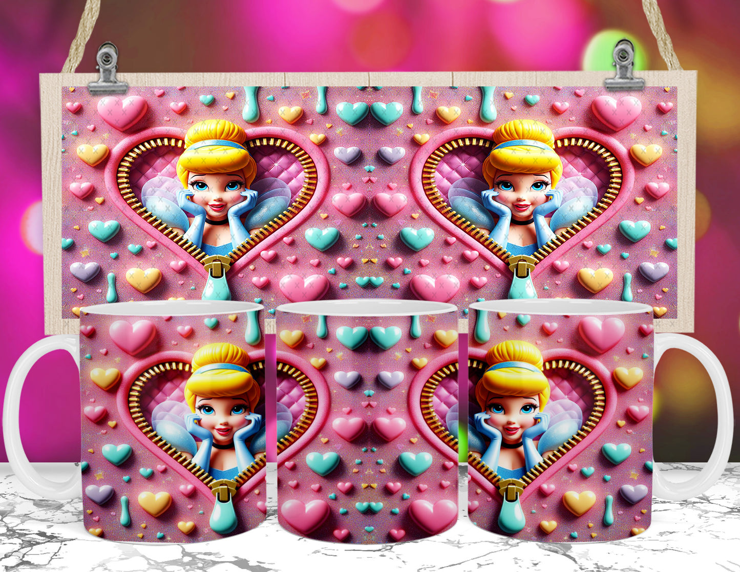 Cute Valentine Sublimation 11/15oz Mug Images Bundle