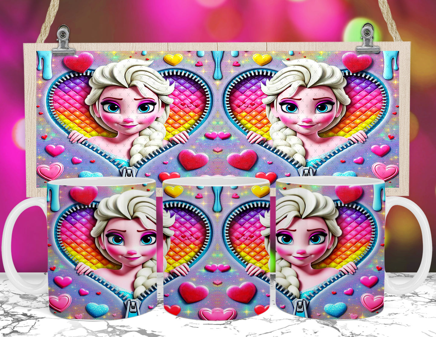 Cute Valentine Sublimation 11/15oz Mug Images Bundle