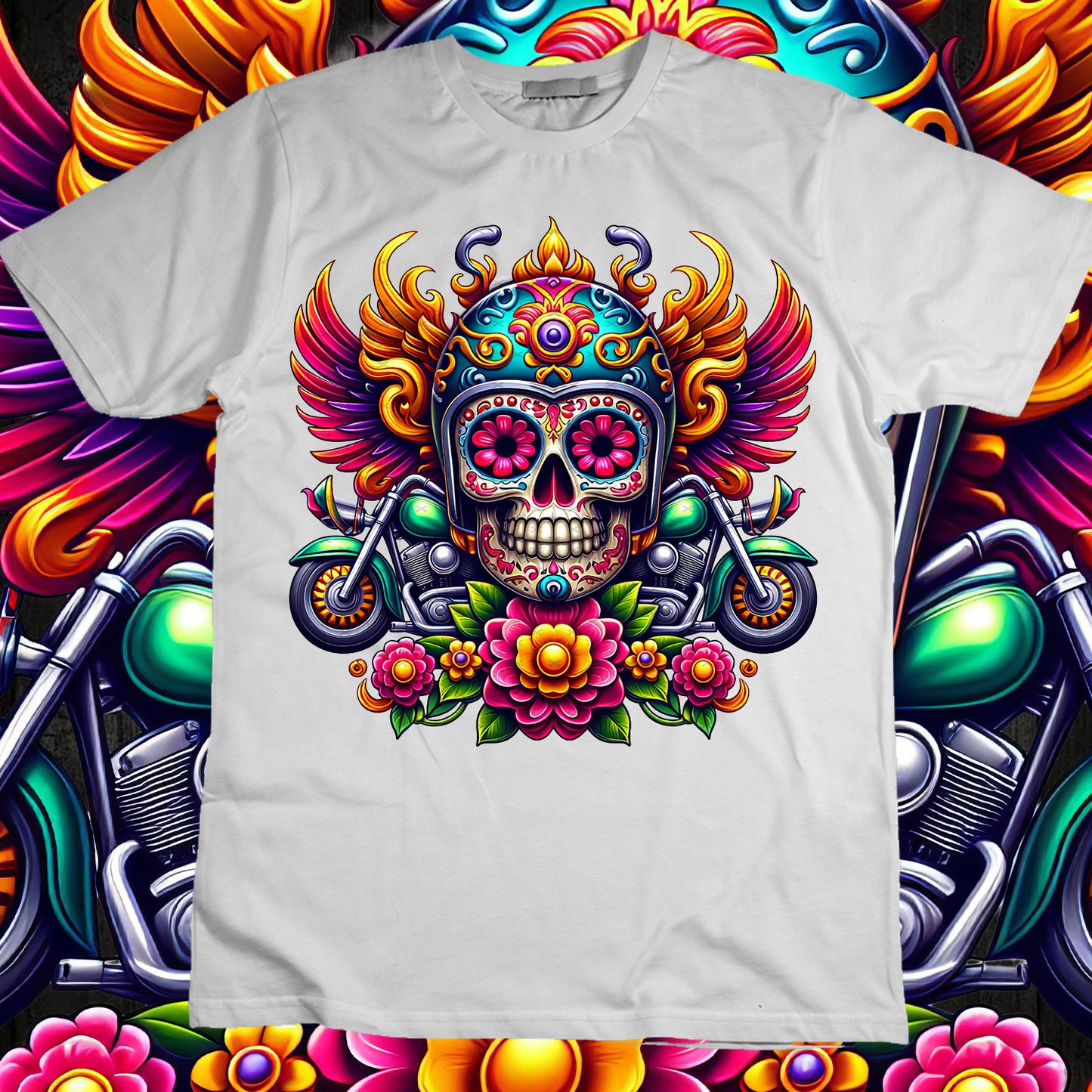 SugarSkull Sublimation T-Shirt Image Bundle