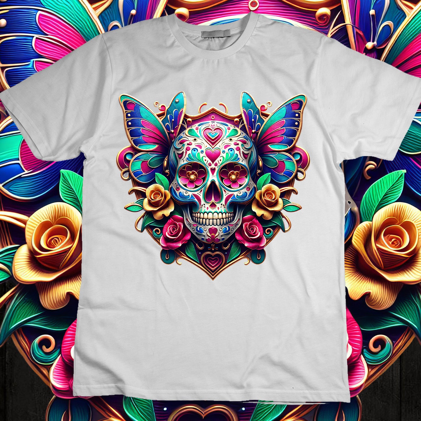 SugarSkull Sublimation T-Shirt Image Bundle