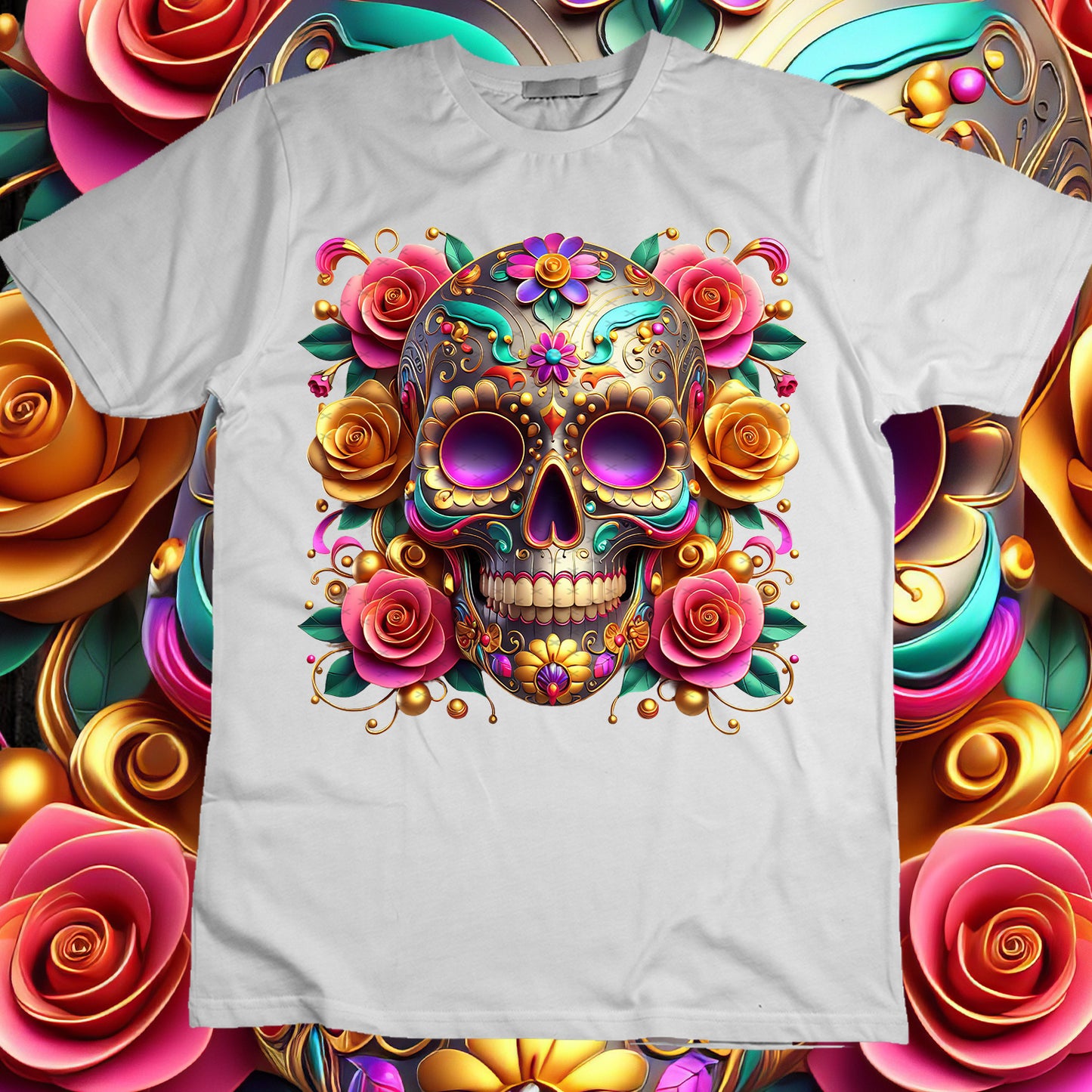 SugarSkull Sublimation T-Shirt Image Bundle