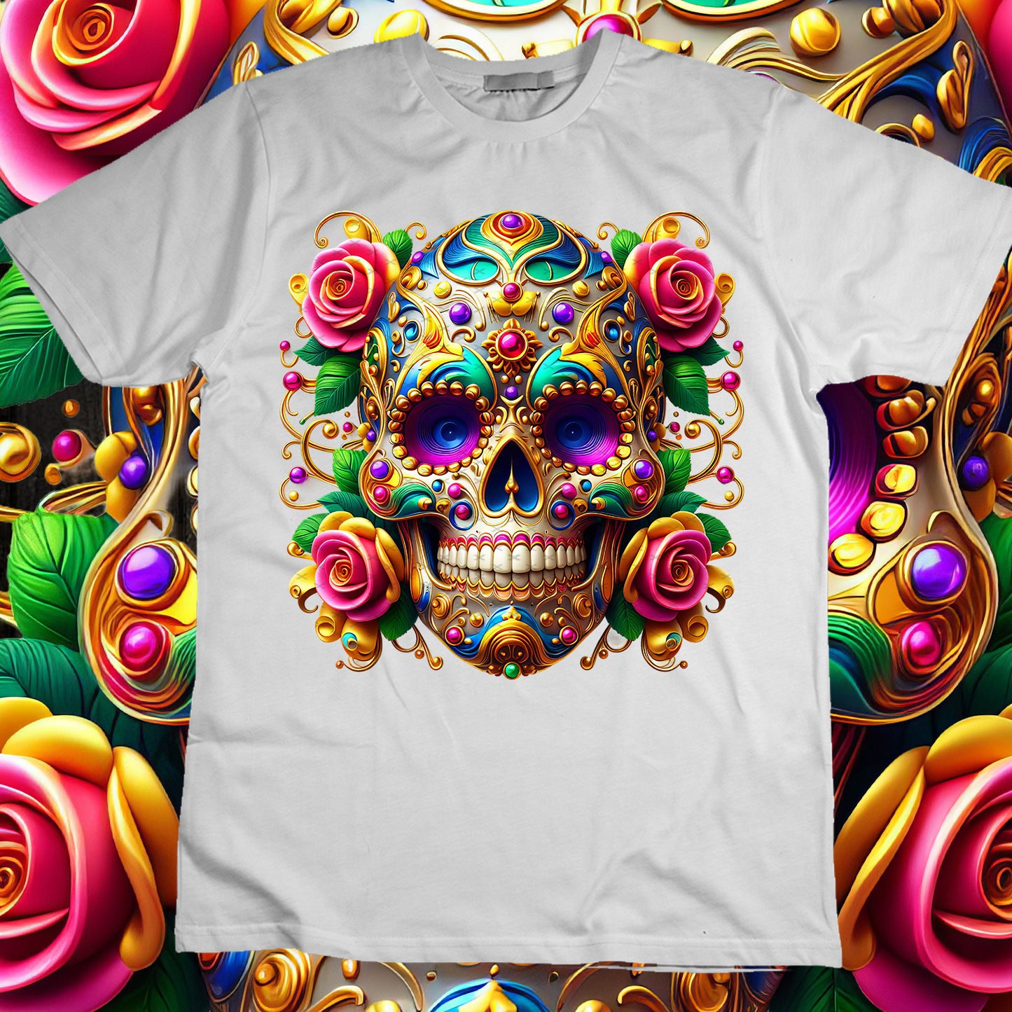 SugarSkull Sublimation T-Shirt Image Bundle