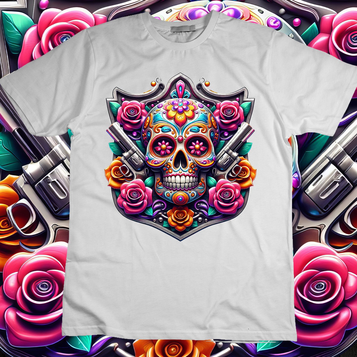 SugarSkull Sublimation T-Shirt Image Bundle