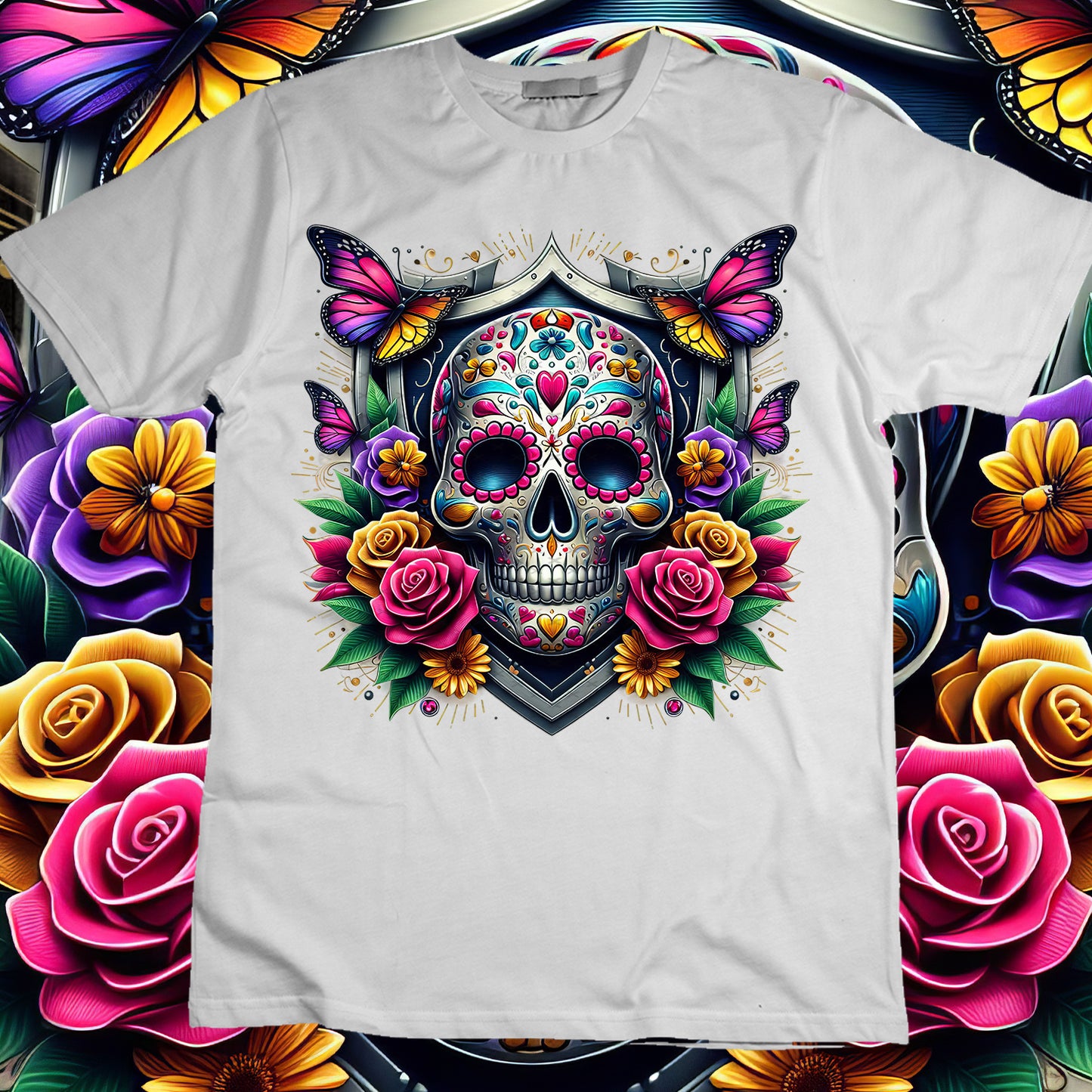 SugarSkull Sublimation T-Shirt Image Bundle