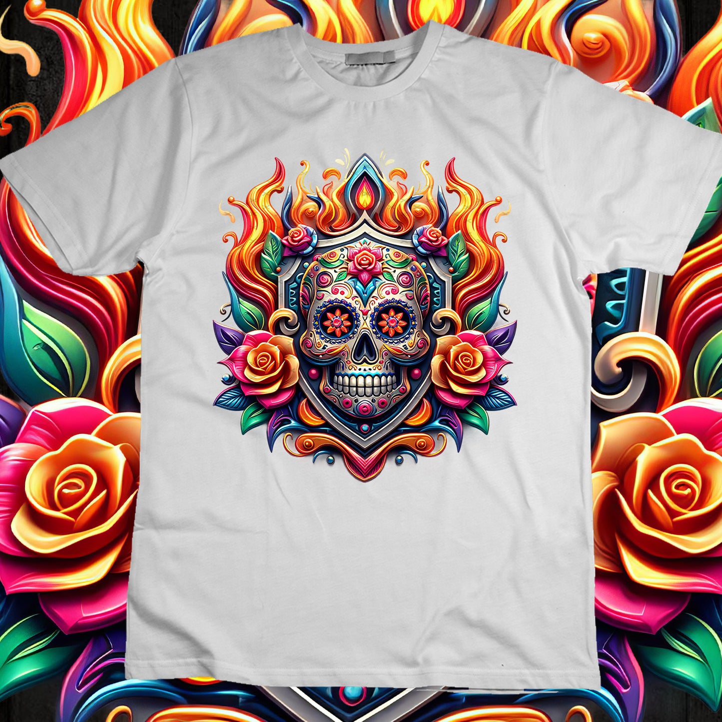 SugarSkull Sublimation T-Shirt Image Bundle