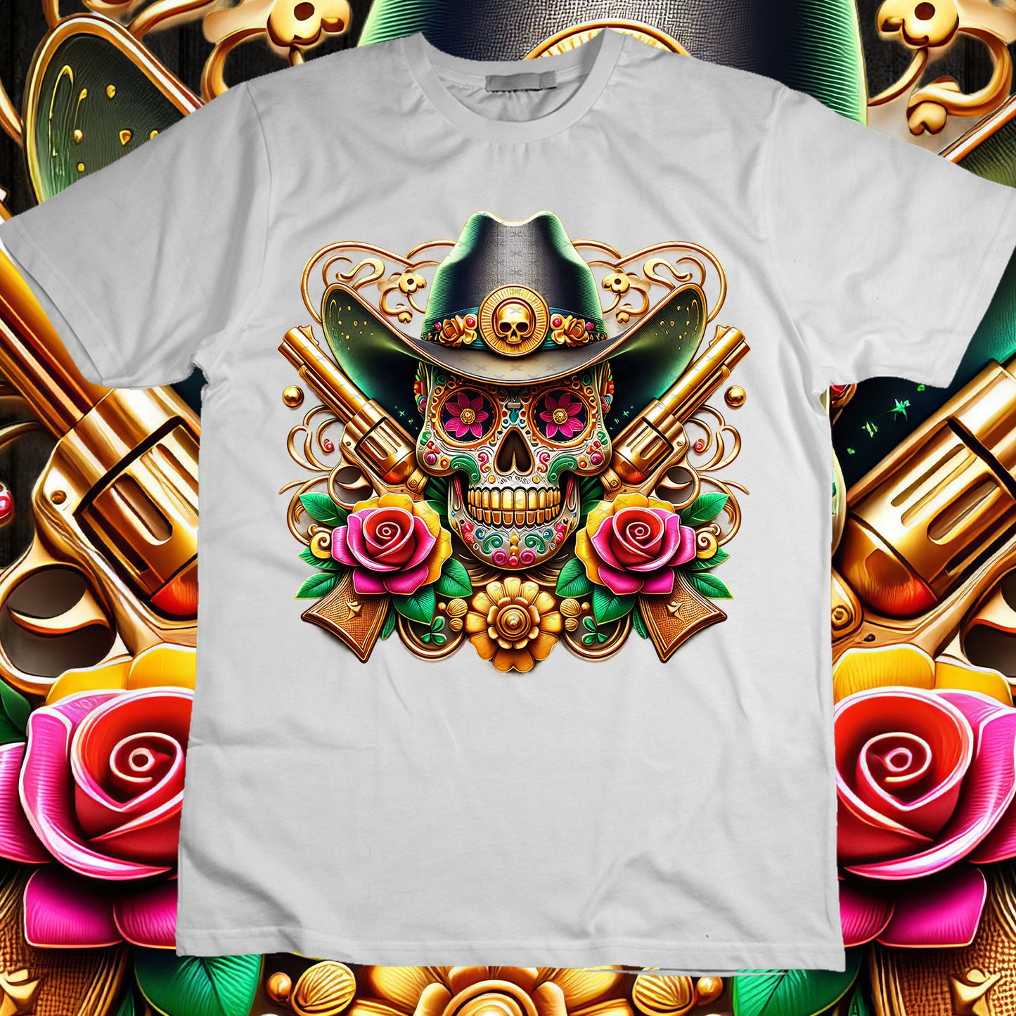 SugarSkull Sublimation T-Shirt Image Bundle